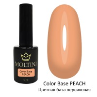 Цветная база Color Base PEACH (персиковая) 12 мл.  Moltini 