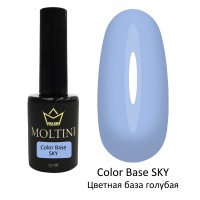 Цветная база Color Base SKY (голубая) 12 мл.  Moltini 