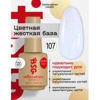 №107 - "Лунный камень" Молочный оттенок с голубым свечением (20 мл)ЦВЕТНАЯ ЖЕСТКАЯ БАЗА COLLORATION HARD 