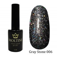 Гель-лак Moltini Gray Stone 006, 12 ml