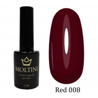 Гель-лак Moltini RED 008, 12 ml