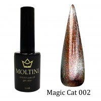 Гель-лак кошачий глаз Moltini Magic Cat 002, 12 ml