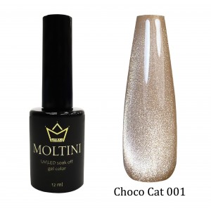 Гель-лак Moltini кошачий глаз Choco Cat  001 12 ml