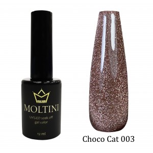 Гель-лак Moltini кошачий глаз Choco Cat  003 12 ml