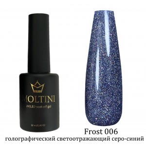 Гель-лак FROST 006 голографический светоотражающий, 12 ml