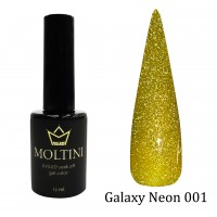 Гель-лак светоотражающий Moltini Galaxy Neon 001, 12 ml