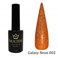 Гель-лак светоотражающий Moltini Galaxy Neon 002, 12 ml