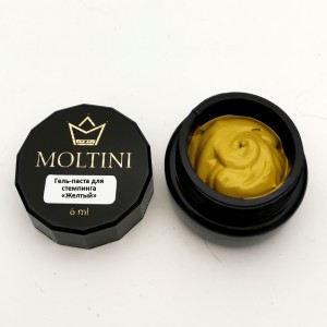 Гель-паста для стемпинга Moltini, желтый 6 ml