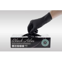 Black Atlas черные нитриловые перчатки  Размер S  цвет черный 100 пар