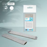 100 грит, Сменные файлы papmAm для пилки прямой Staleks Pro Smart 22, 100 грит (50 шт)
