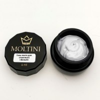 Гель-паста для стемпинга Moltini, белый 6 ml